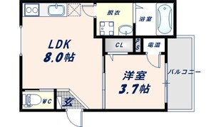 Faseciaグロリアの物件間取画像